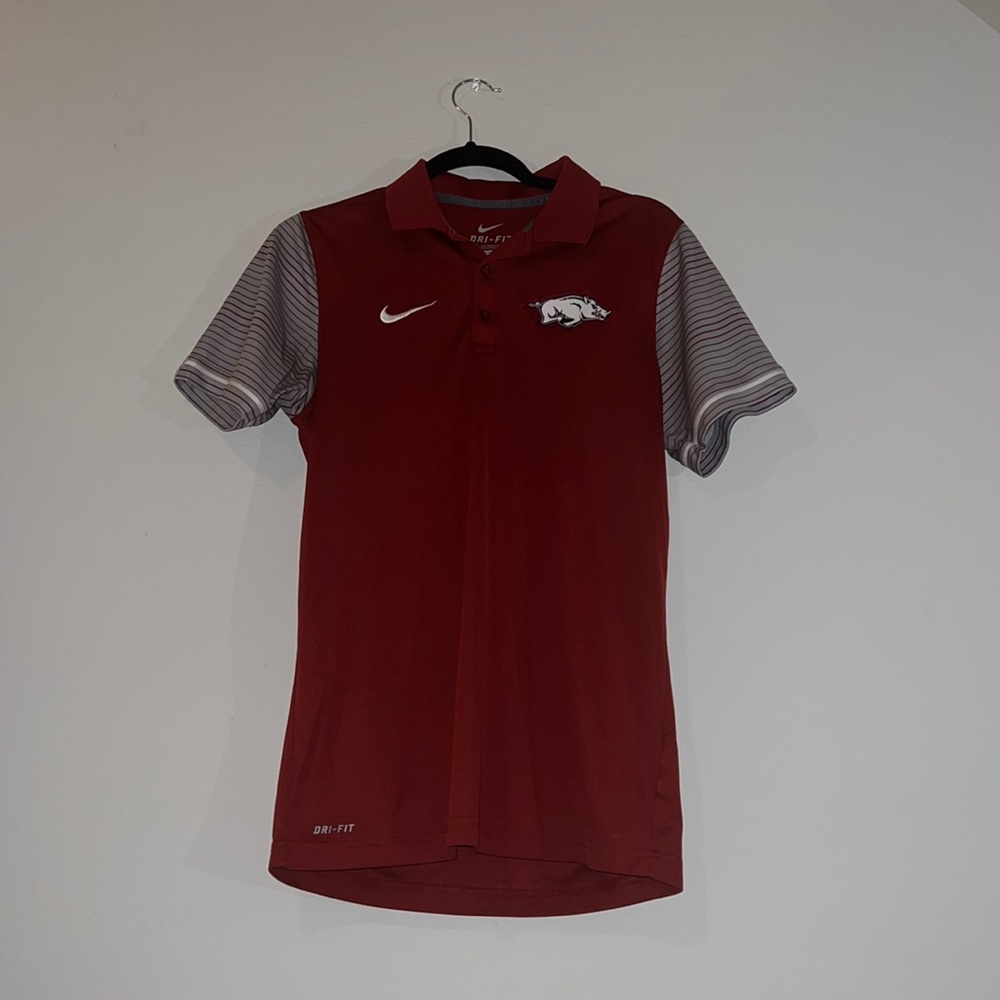 Mens Arkansas Razorbacks Nike Polo